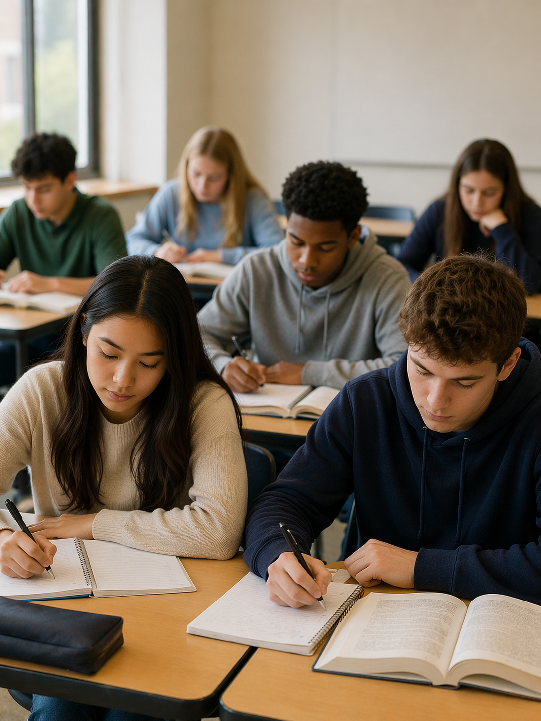 Students using EduSystem